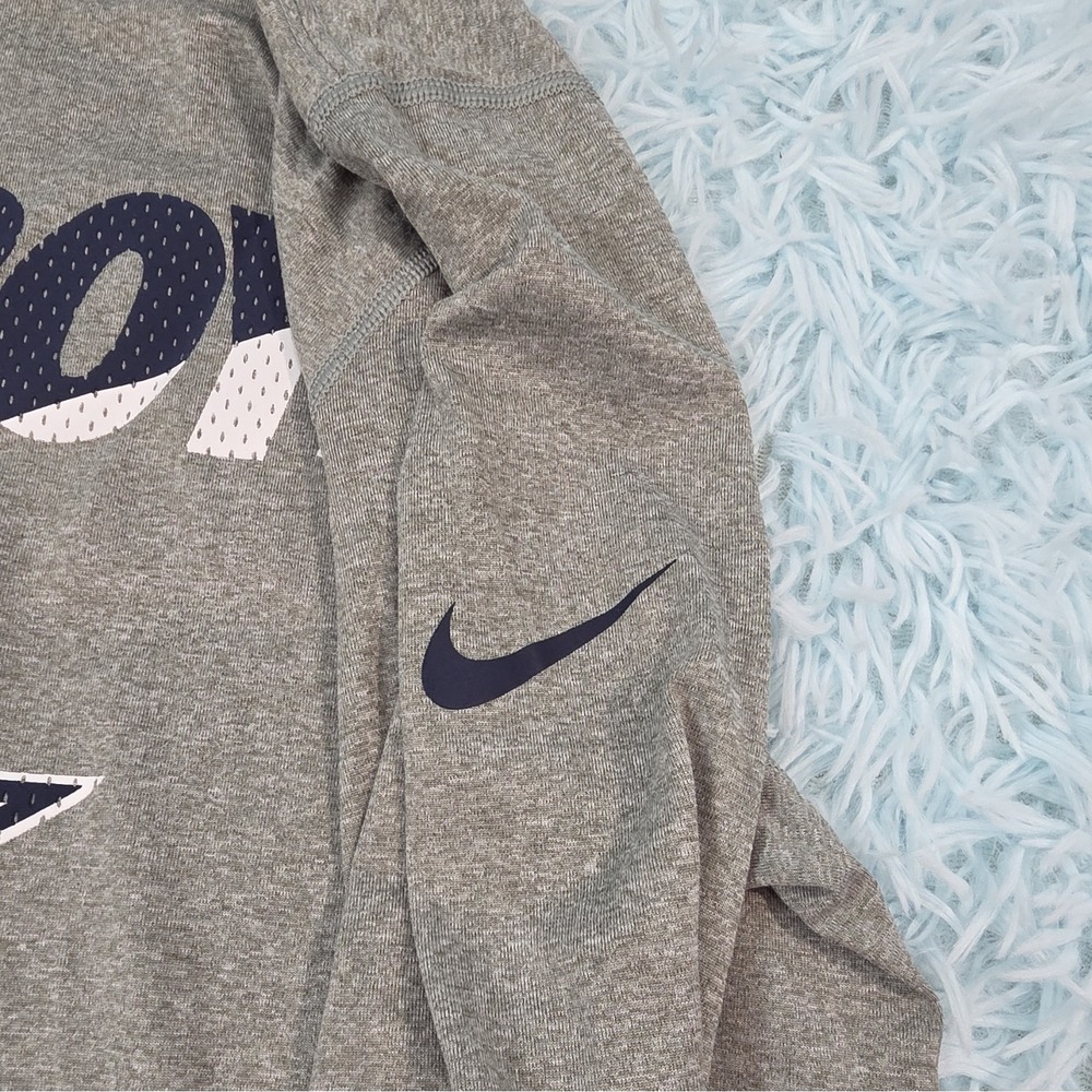 Nike Dallas Cowboys Long Sleeve Shirt Gray Dri-FIT Graphic Tee NFL Football - Picture 6 of 10